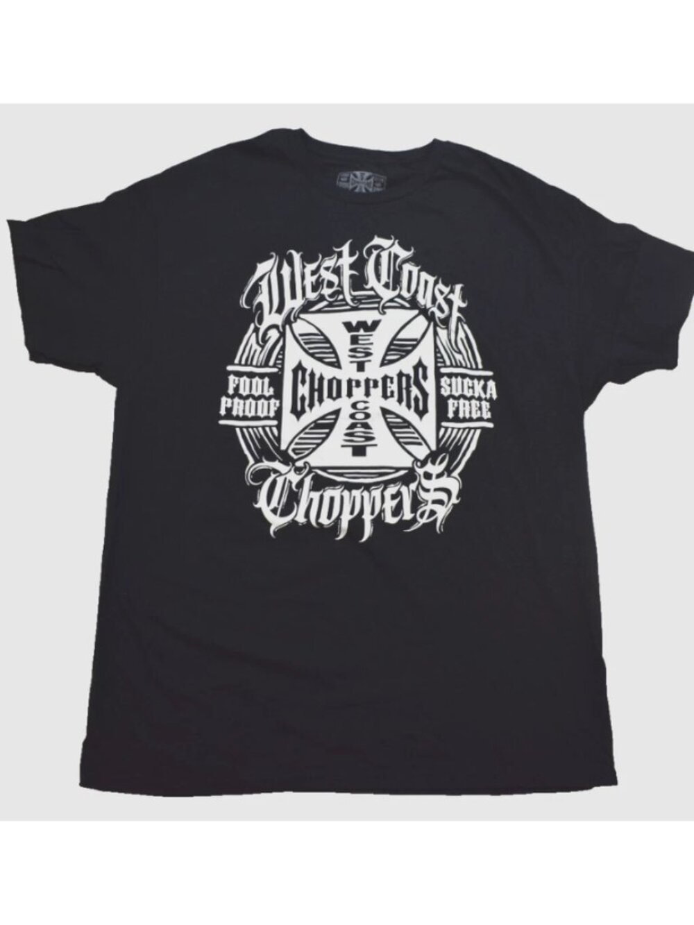 West Coast Choppers Mens Shirt New Cotton Black Biker M-3XL Iron Cross Graphic